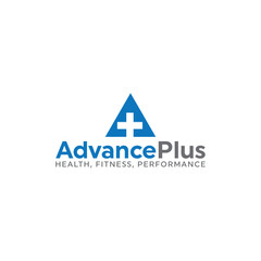 Fototapeta premium healthcare logo, advance plus healthcare, wellness, fitness logo