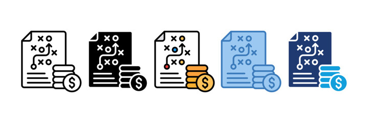 Wealth Management Icon Element For Design