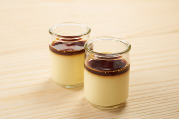 カスタードプディング　洋菓子イメージ