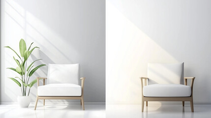 Minimalist room transformation: before and after, showcasing clean lines and natural light