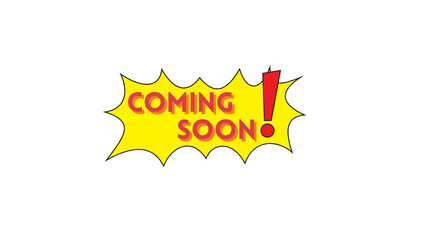 A yellow comic book style speech bubble announces 