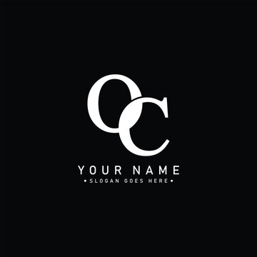 Abstract Letter OC Logo - Initial Monogram Template for Alphabet O and C