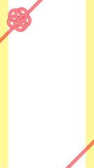 水引のベクターイラスト 熨斗　プレゼント用包装用紙背景