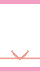水引のベクターイラスト 熨斗　プレゼント用包装用紙背景