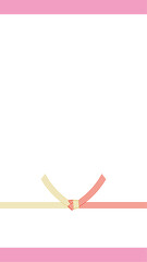 水引のベクターイラスト 熨斗　プレゼント用包装用紙背景
