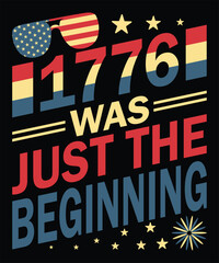 Naklejka premium 1776 American Revolution Eagle Liberty Torch Beginning Patriotism USA
