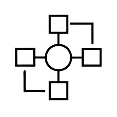 Diagram Pictogram – Data Visualization and Analytics Symbol

