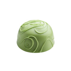 Fototapeta premium Gourmet Pistachio Chocolate Truffle with Swirled Design