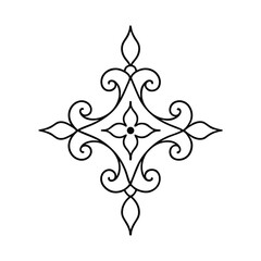 decorative wall decal sketch vector art