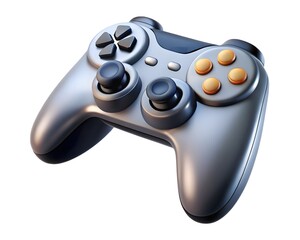 Modern gaming controller isolated on white background isolated on transparent background