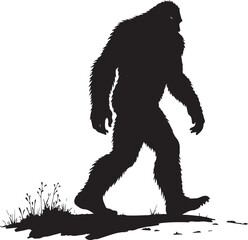 Fototapeta premium Bigfoot Vector Silhouette Bundle