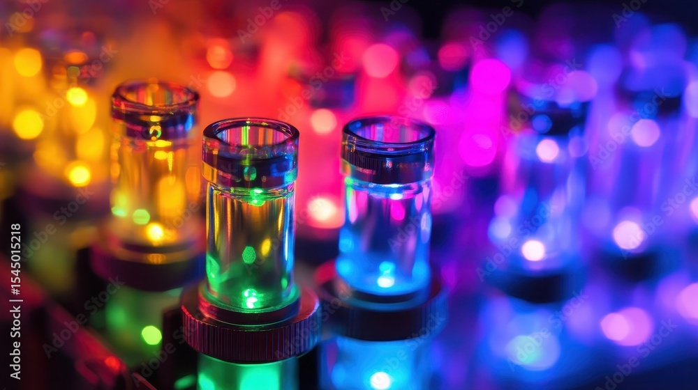 Poster vibrant quantum dots in colorful display technology setup