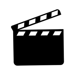 A Clapperboard Open Movie Making Icon for Film Production Purposes