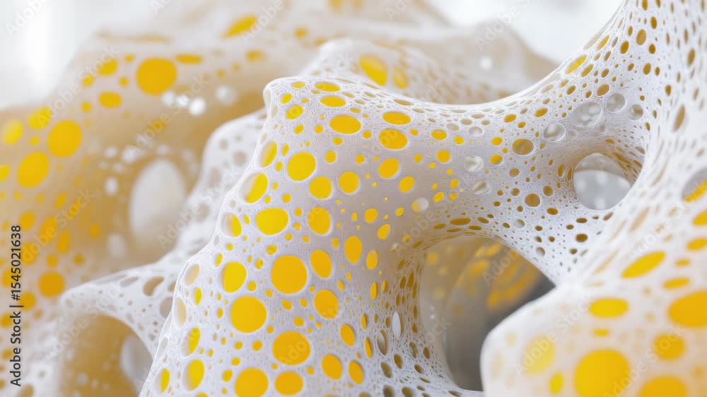 Poster abstract porous structure dynamic background video