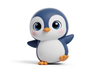 Obraz premium Niedlicher kleiner Pinguin