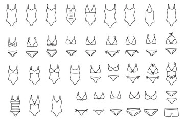 Doodle Bikini Set Summer Swimwear Collection Fashion Women Swimwear, Bikinis & Tie-Up Panties For Summer Vacation Fashion Trend Collection