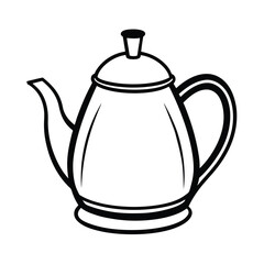 tea pot kitchenware vector art