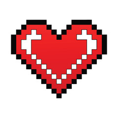 Obraz premium Pixelated heart