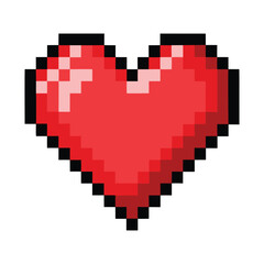Obraz premium Pixelated heart