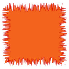 Blank Jagged Rectangle Line Frame