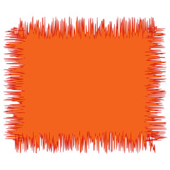 Blank Jagged Rectangle Line Frame