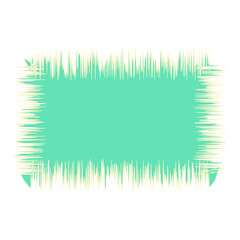 Blank Jagged Rectangle Line Frame