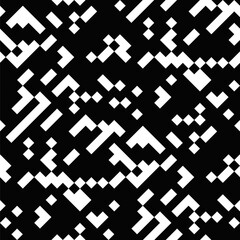 Diagonal random seamless abstract noise pattern background design - repetitive repeating monochrome vector graphic