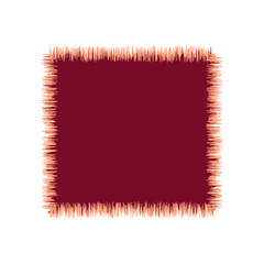 Blank Jagged Rectangle Line Frame
