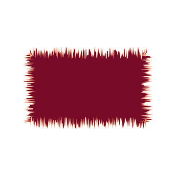Blank Jagged Rectangle Line Frame