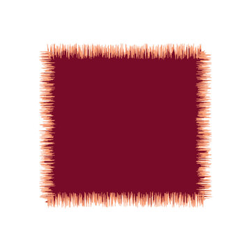 Blank Jagged Rectangle Line Frame