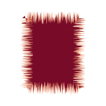Blank Jagged Rectangle Line Frame