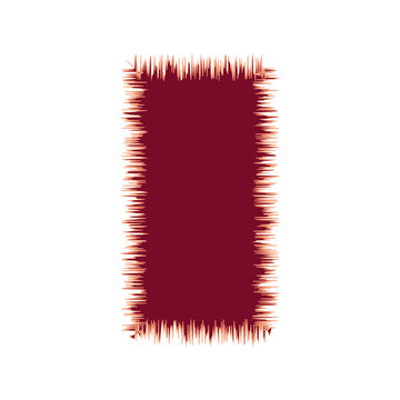 Blank Jagged Rectangle Line Frame