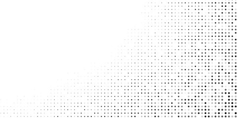 Modern Dotted halftone gradient texture. Vanishing polka dot background. Repeating abstract simple art design