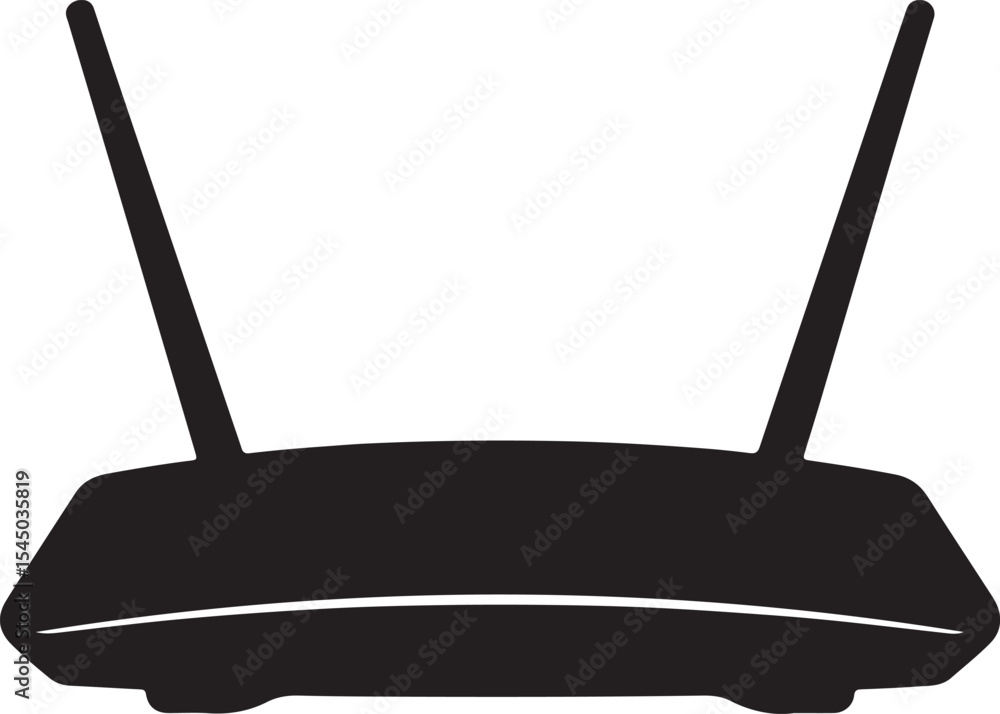 Poster high-performance wireless router fast internet connectivity icon