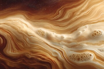 Vibrant swirling gases and clouds on the surface of Jupiter captured in breathtaking detail