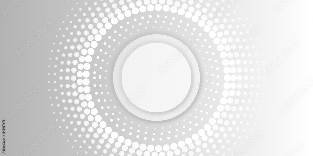 Poster white abstract background. modern circle lines pattern. abstract background overlap layer on bright 