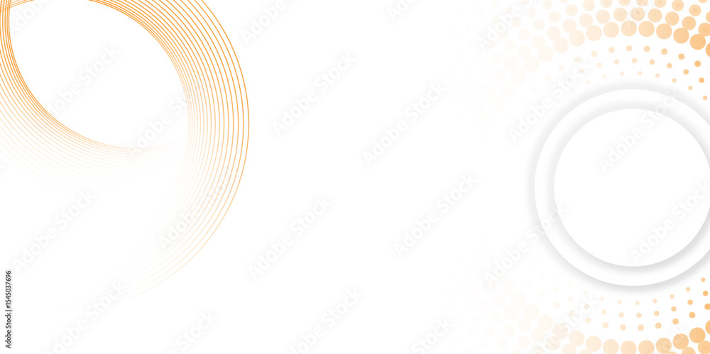 Poster white abstract background. modern circle lines pattern. abstract background overlap layer on bright 