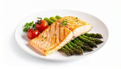 grilled salmon steak