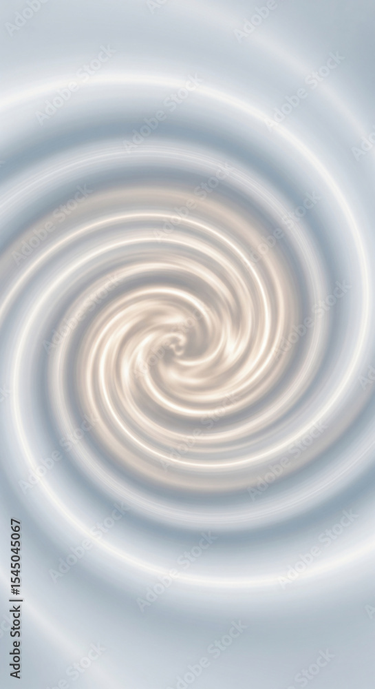 Aufkleber Swirling cream and light-grey abstract pattern, creating a smooth, dynamic visual effect, symbolizing fluidity, movement, and serenity, ideal for a calming background