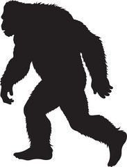 Fototapeta premium Bigfoot Vector Silhouette Bundle