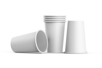 Customizable Paper Coffee Cup Packaging Mockup 3D Rendering