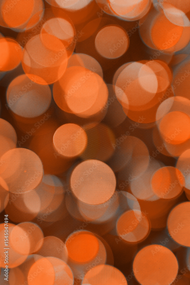Poster a mesh bokeh abstract screen display background in orange