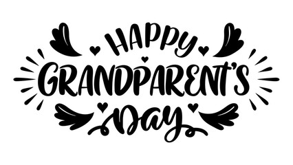 Happy Grandparent's Day calligraphy lettering