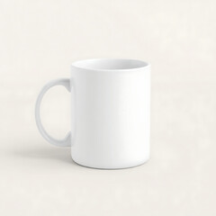 Obraz premium White ceramic coffee cup isolated on a white background