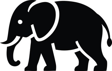 Elephant icon. Simple illustration of elephant vector icon for web design isolated on white background