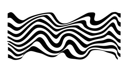 Wave pattern illustration vector with transparent background