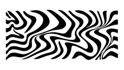 Wave pattern illustration vector with transparent background