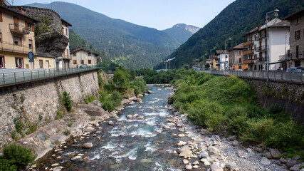 Orobic Alps, panoramic view in Scalvia Valley,Italy