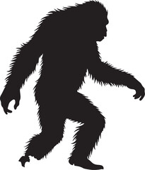 Fototapeta premium Bigfoot Vector Silhouette Bundle