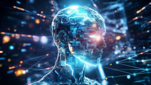 Artificial Intelligence Digital Brain Concept
